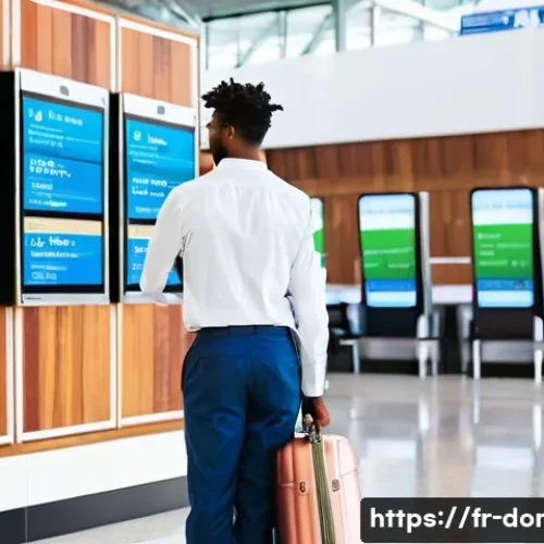 도미니카 연방 환승 시 주의사항 - **Prompt 1: Seamless Digital Transition**
    "A vibrant, wide-angle shot inside a modern, airy airp...